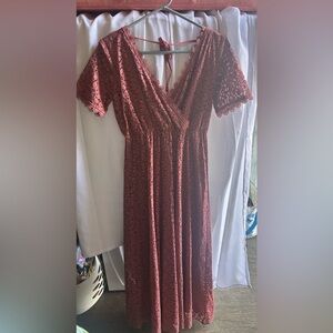 Baltic born mauve lace dress